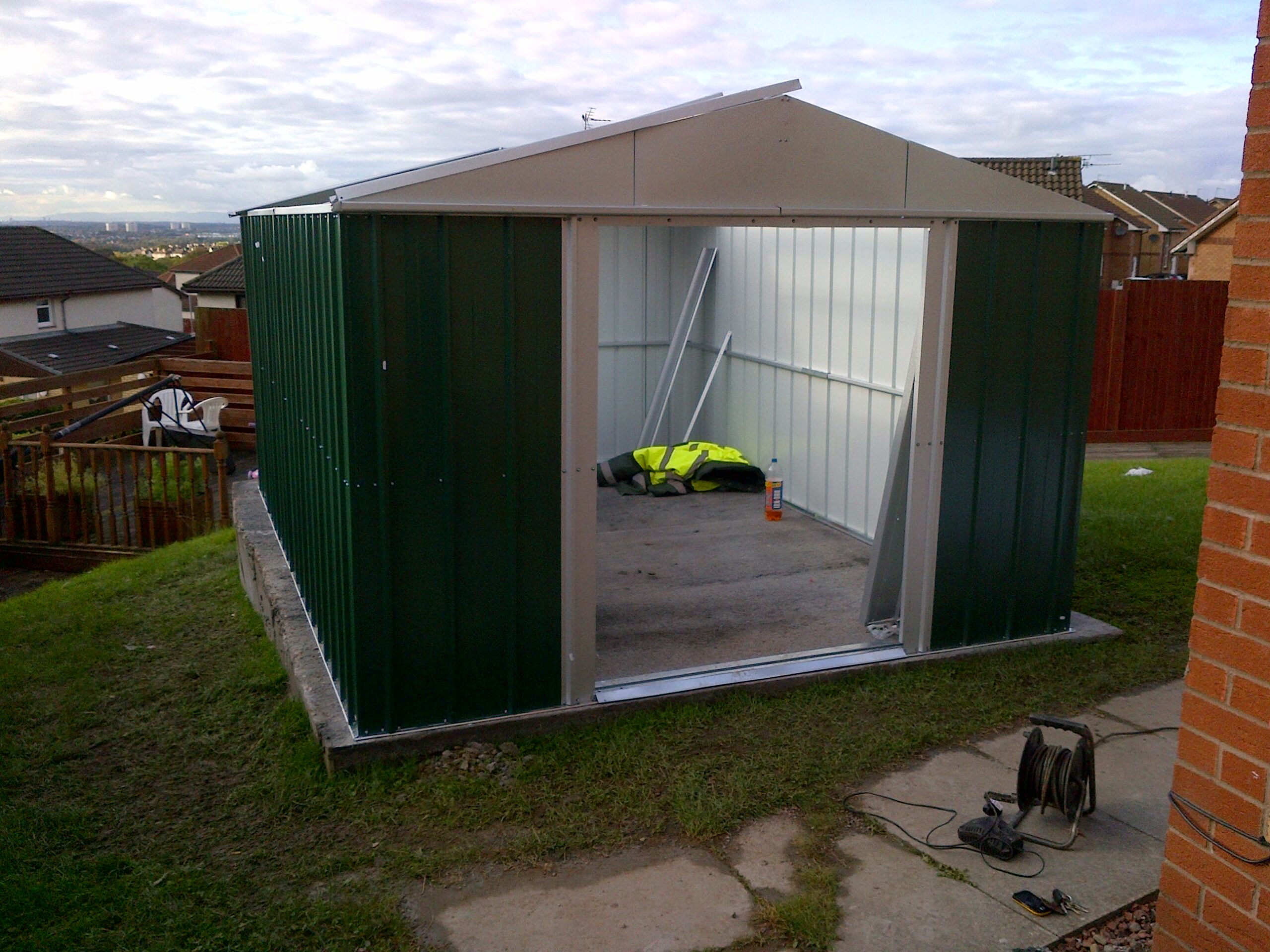 Garden shed building project by Gardentime
